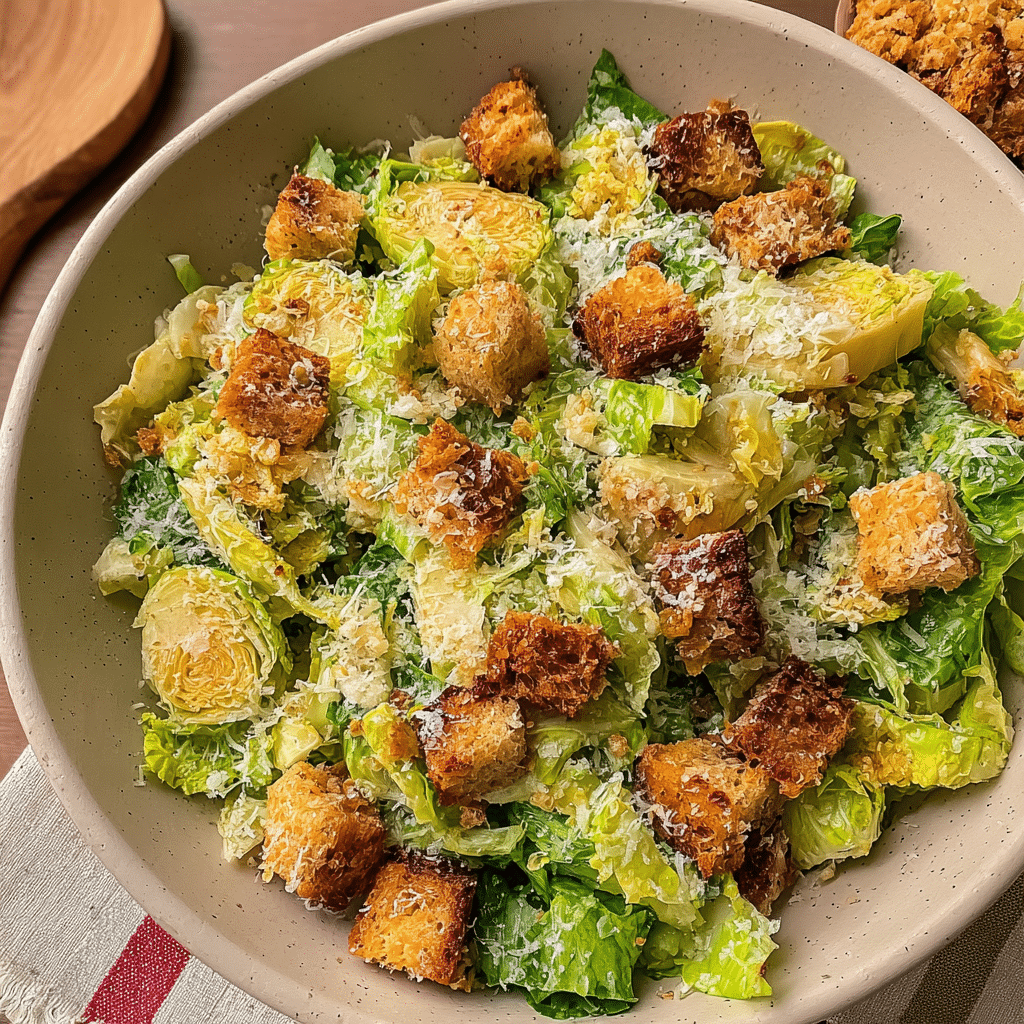 Crispy, Creamy, Craveable: Master Brussels Sprouts Caesar Salad